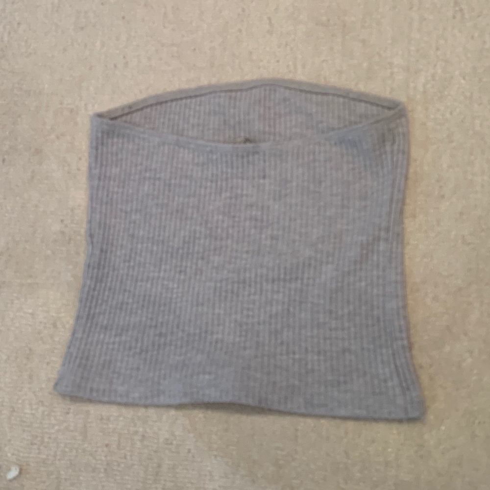Brandy Melville Grey Tube Top - Picture 2 of 3